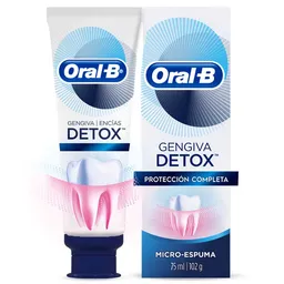 Oral-B Crema Dental Encías Detox Protección Completa Con Microespuma 75 ml