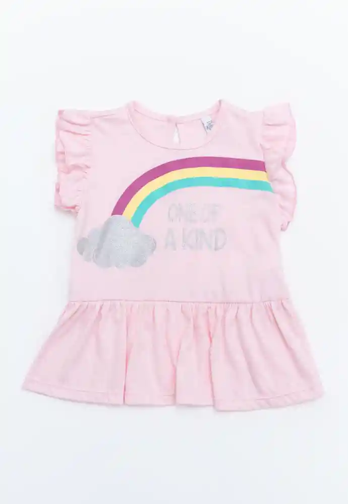 Camiseta Manga Sisa 18/24mese-rosado