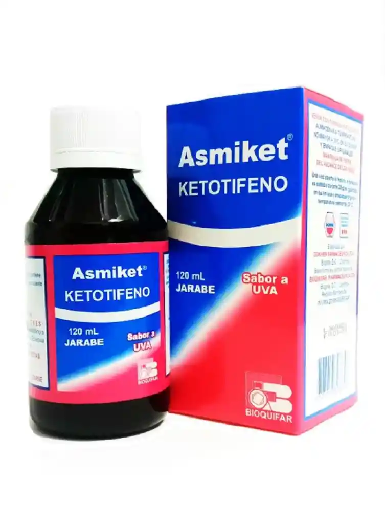 Asmiket Ketotifeno Jarabe Sabor a Uva 120 mL