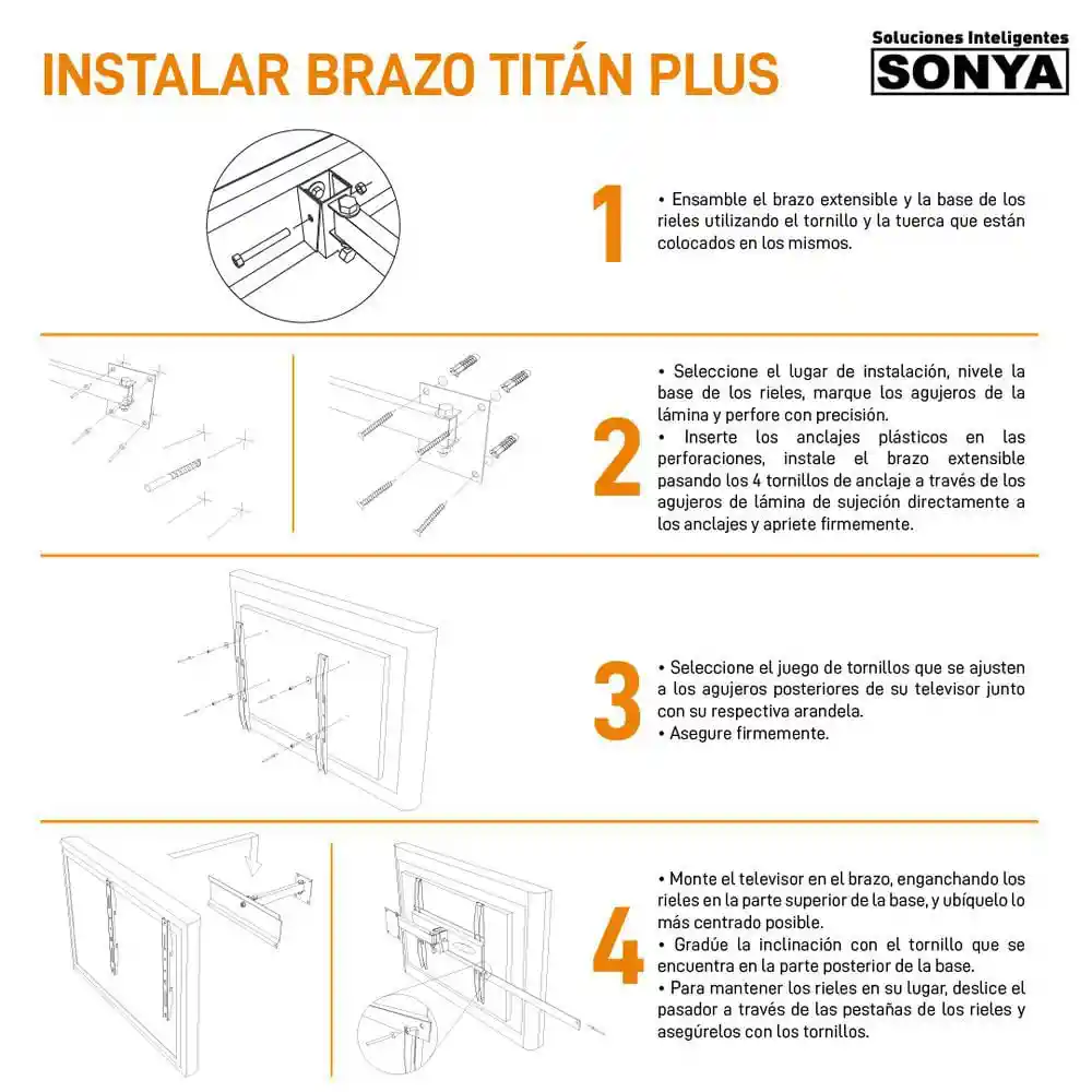 Soporte Tv Brazo Titan Plus Cb 201304 Finlandek