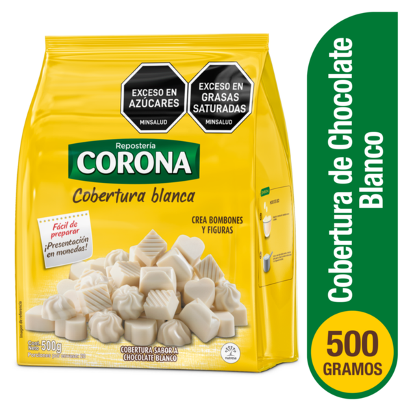 Corona Cobertura de Chocolate Blanco 500 g