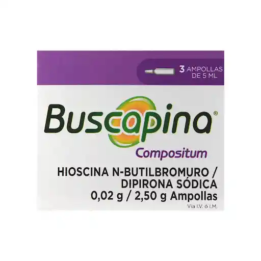 Buscapina Compositum Solución Inyectable (0.02 g/2.50 g)