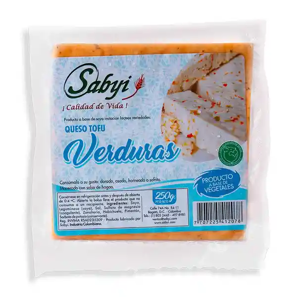 Queso Sabyi de Soya Con Verduras