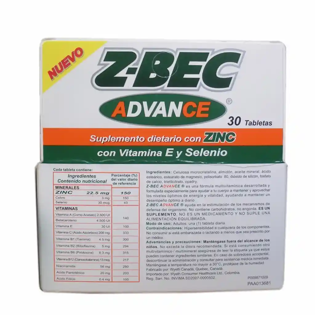 Z-Bec Suplemento Dietario