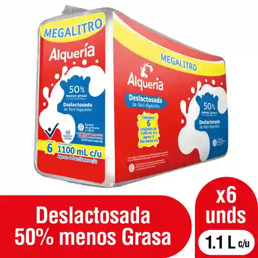 Alquería Leche Deslactosada Semidescremada
