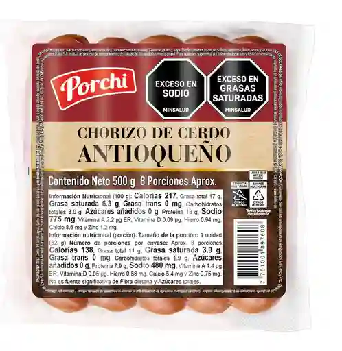 Porchi Chorizo de Cerdo Antioqueño