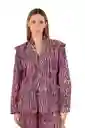Chaqueta Zebra Fucsia Para Mujer Malfi
