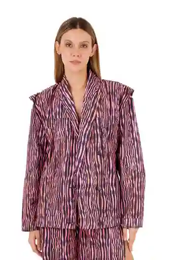 Chaqueta Zebra Fucsia Para Mujer Malfi