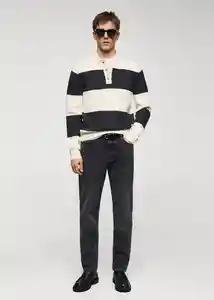 Camiseta Polo Vedder Offwhite Talla XL Hombre Mango