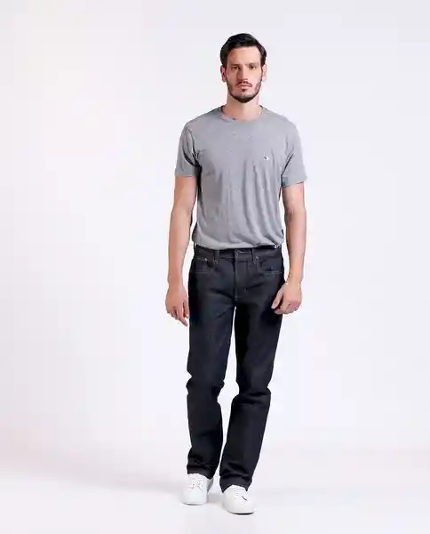 Relaxed Fit Ultra Oscuro Azul Talla 38 Hombre Chevignon