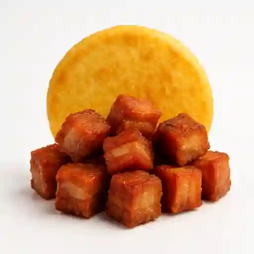 Chicharrón con Arepa