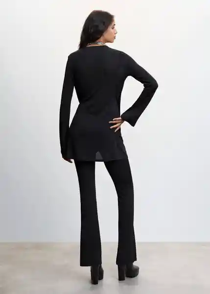 Pantalón Bilma Negro Talla S Mujer Mango