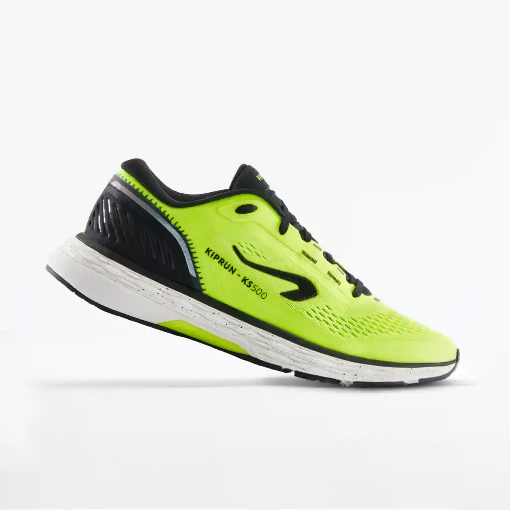 Tenis de Running Para Hombre Kiprun Ks500 Verde Fluorescente/negro