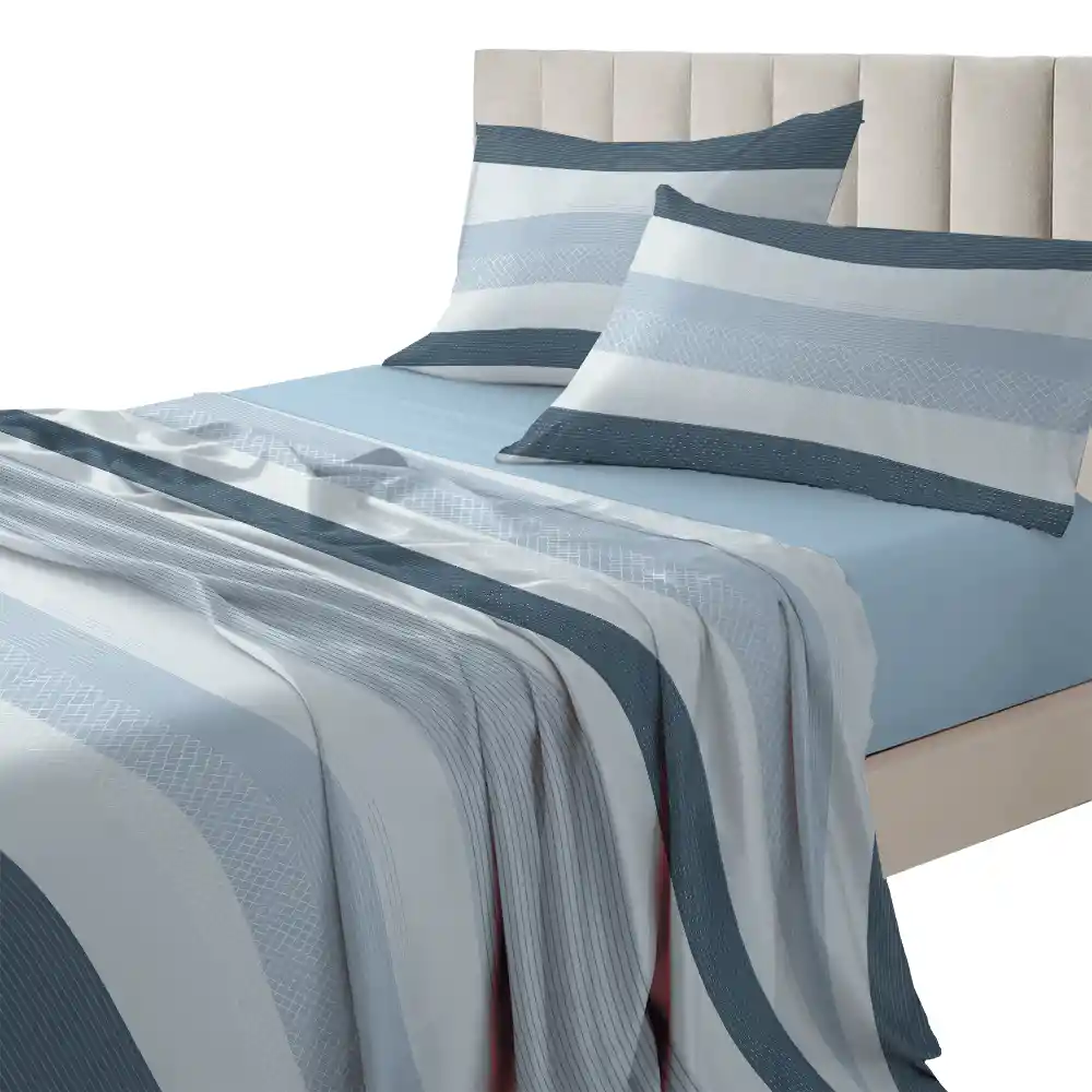 Juego de Cama H&h Waine Dob 100% Pol