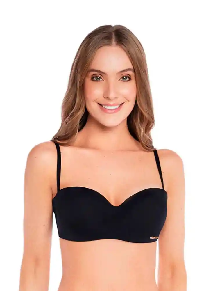 Brasier Strapless 36b-negro