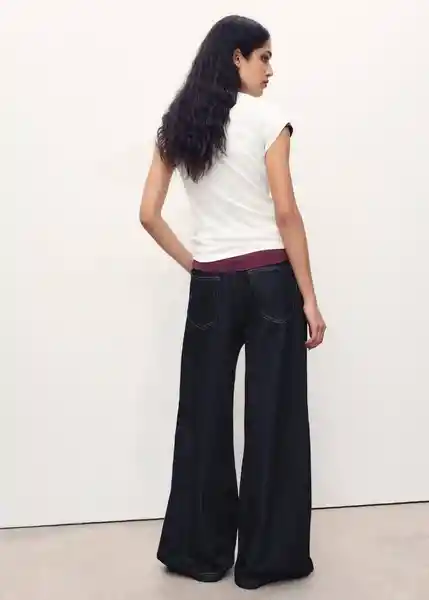 Jean Ona Tejano Oscuro Talla 38 Mujer Mango
