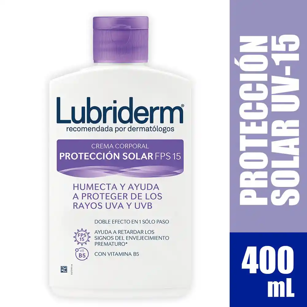 Lubriderm Crema Corporal Protección Solar FPS 15