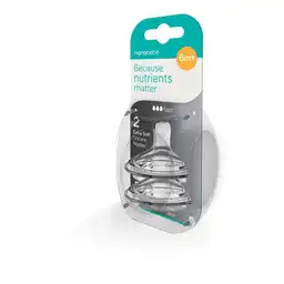 Tetina Nanobebe Silicona Flujo Rapido 6m+