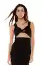 Vestido Largo Negro Para Mujer Jalina