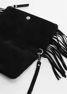 Bolso P Flecos Negro Talla 99 Teen Niñas Mango
