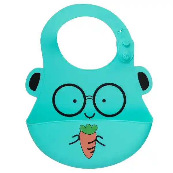 Papu Baby Set Baberos Suaves de Silicón Alimenticio Animales