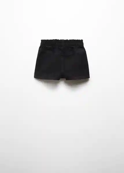 Short Pepi Tejano Negro Talla 70 Niñas Mango