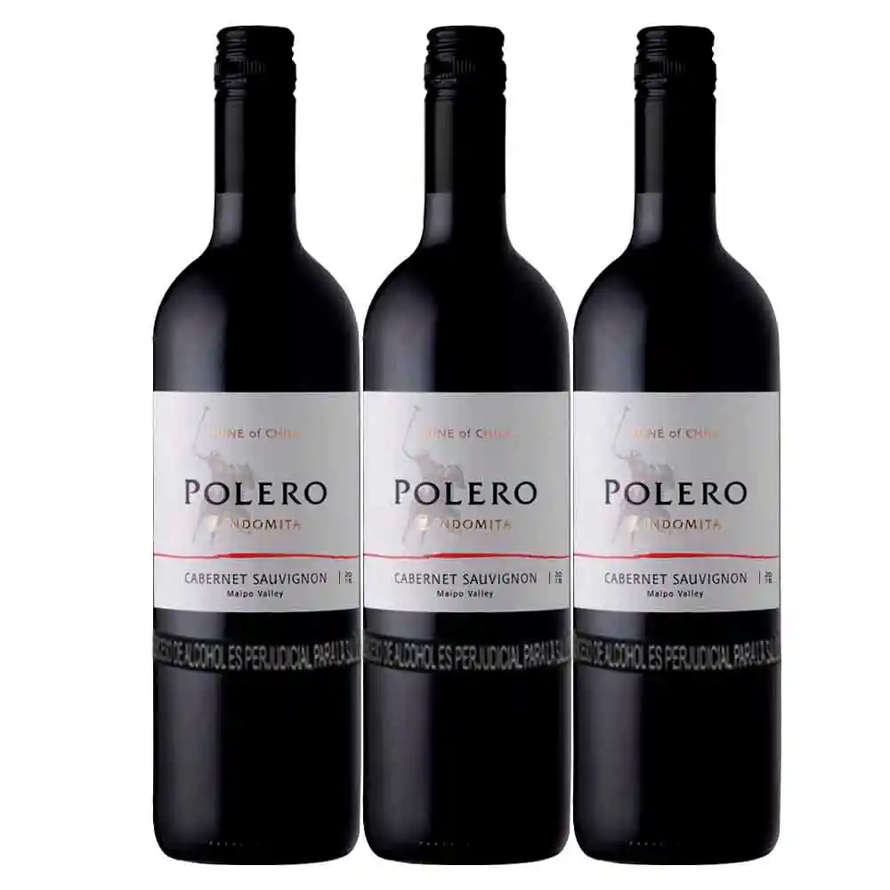 Vino Polero de Chile Cabernet Sauvignon 2x3