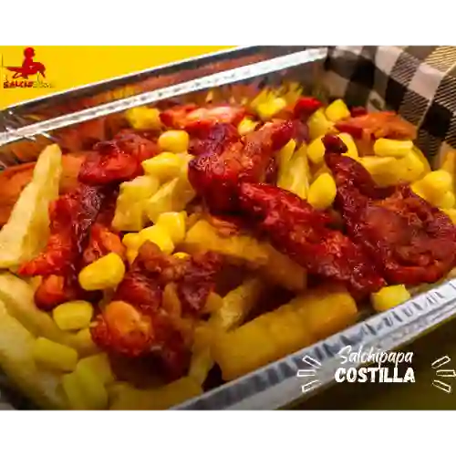 Salchipapa Costilla Personal