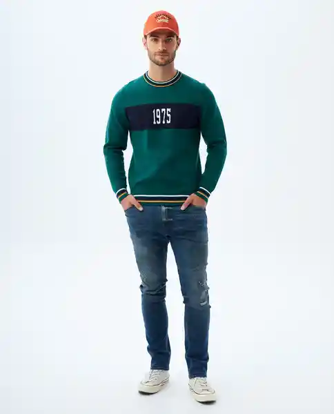 Buzo Hombre Verde Talla XL 889f005 Americanino