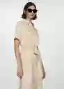 Vestido Gaia-w Beige Talla S Mujer Mango