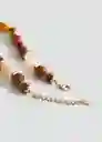 Collar Josefa Marrón Talla 99 Mujer Mango
