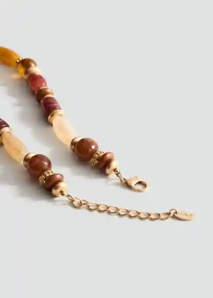 Collar Josefa Marrón Talla 99 Mujer Mango