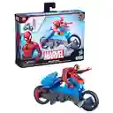 Marvel Figura de Acción con Moto Arácnida Spider Man