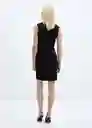 Vestido Paloma Negro Talla 18 Mujer Mango