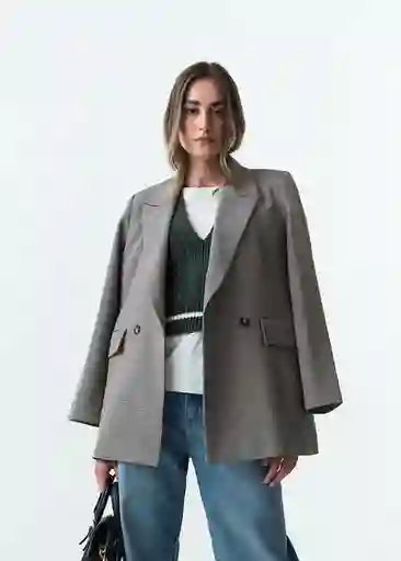 Chaqueta Mujer Gris Elefante Medio Talla M 523G034 Naf Naf