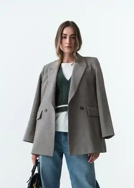 Chaqueta Mujer Gris Elefante Medio Talla M 523G034 Naf Naf