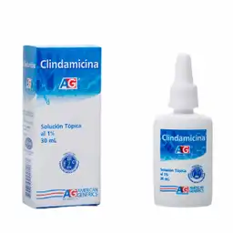 Clindamicina Solucion Tópica al 1% Caja x 30 mL