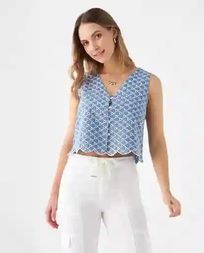 Camisa Azul Regio Ultraoscuro Talla S 619F039 Esprit