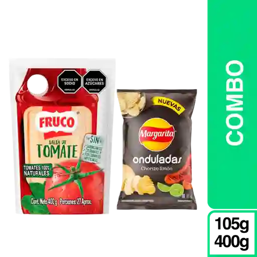 Combo Para Los Hinchas: Margarita Papa 105 g + Fruco Salsa 400 g
