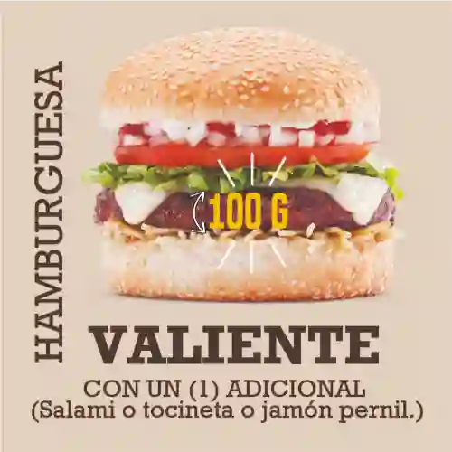 Hamburguesa Valiente 105 G