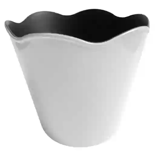 Marres Matera Plástico Blanco Ondas 17 cm