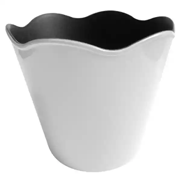 Marres Matera Plástico Blanco Ondas 17 cm