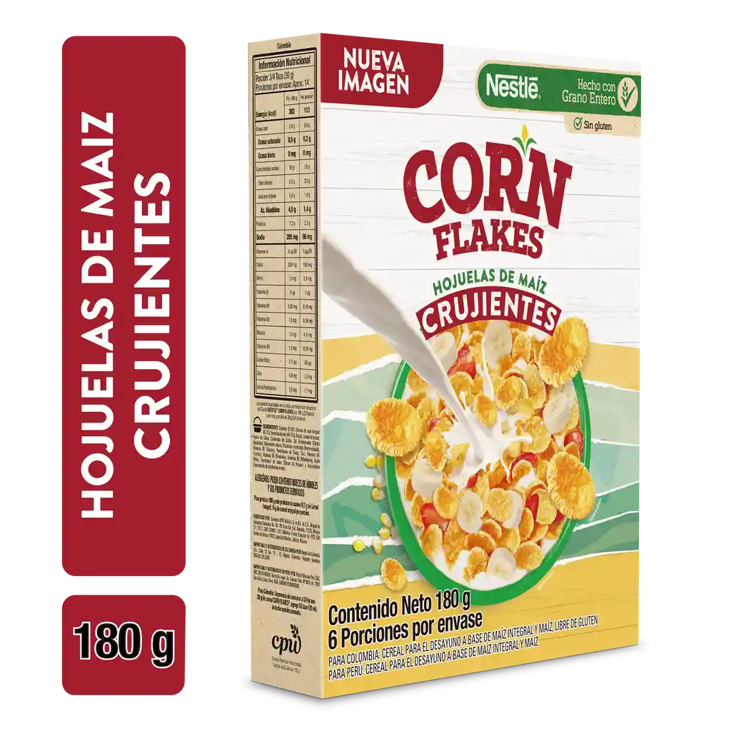 Cereal CORN FLAKES de NESTLÉ sin gluten x 180g