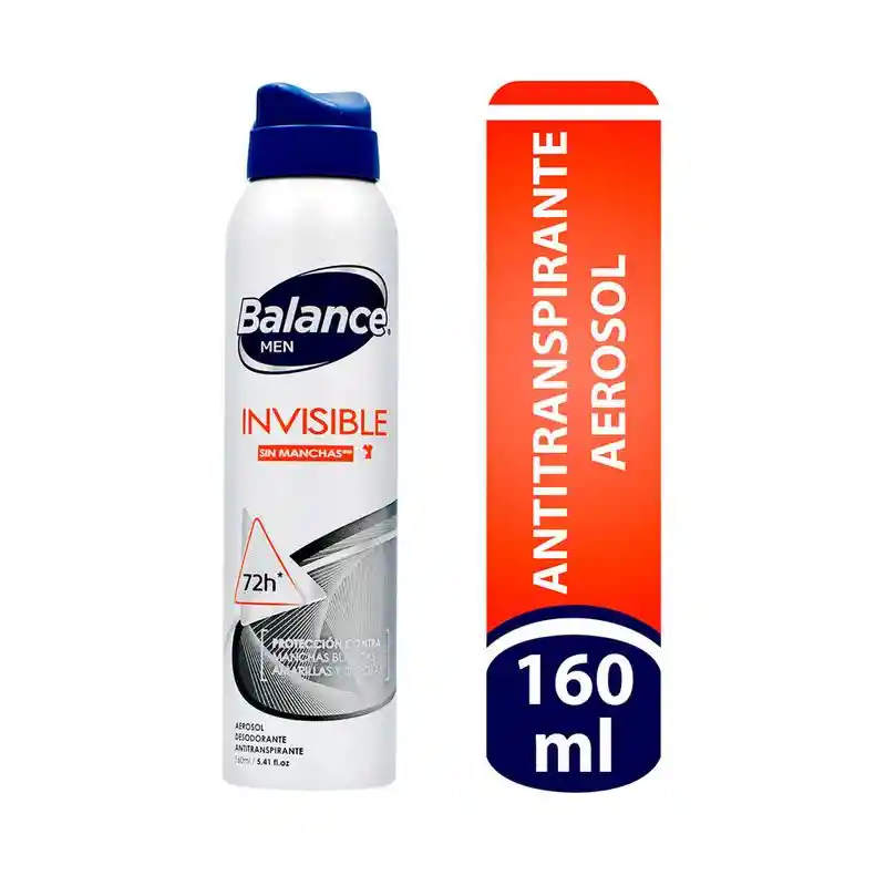 Balance Desodorante Invisible Men en Aerosol