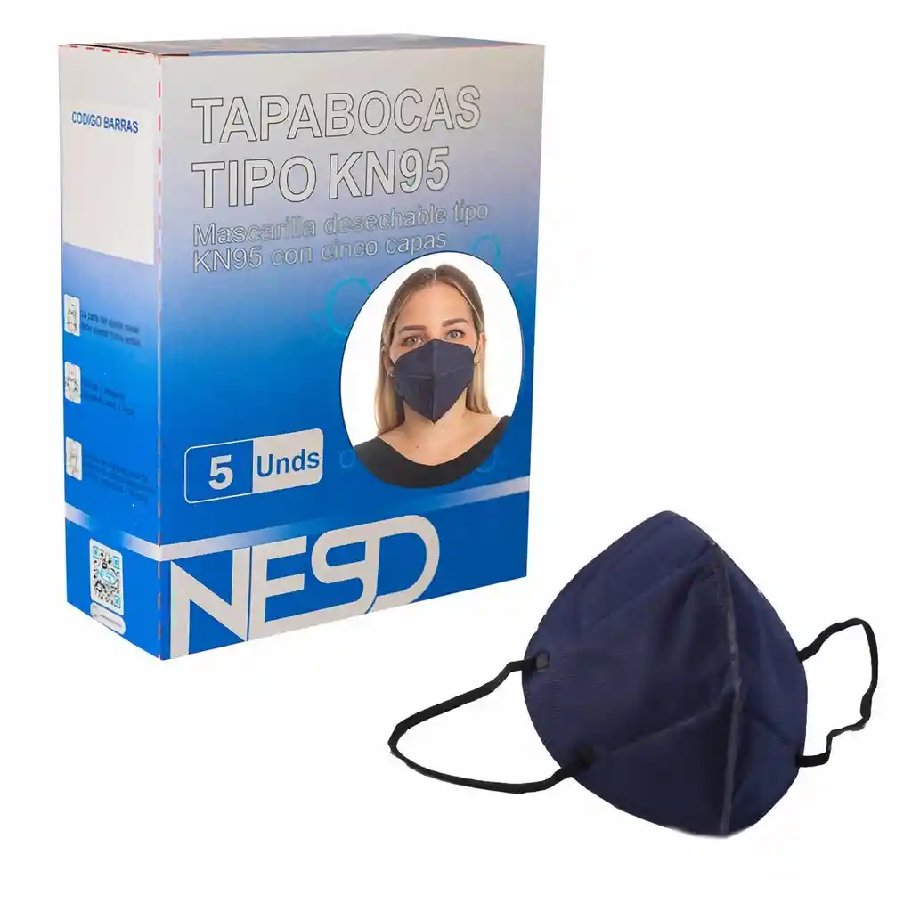 Nesd Tapabocas Azul Kn95