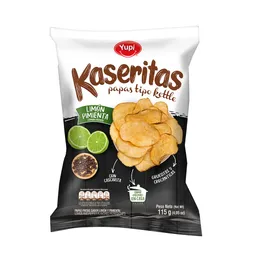 Yupi Snack de Papas Kaseritas Tipo Kettle Sabor Limón Pimienta