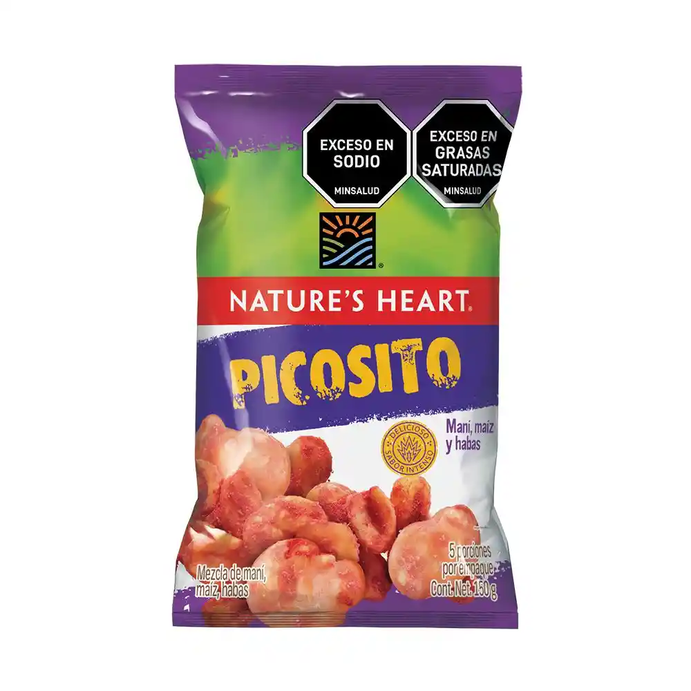 Maní, mapiz y habas Picosito NATURES HEART 150 gr