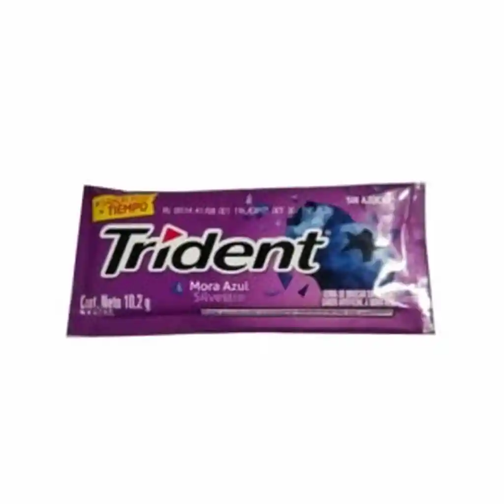 Trident Chicle Mora Azul