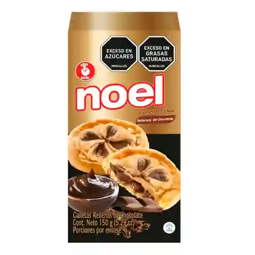 Noel Galletas Finas Rellenas de Chocolate