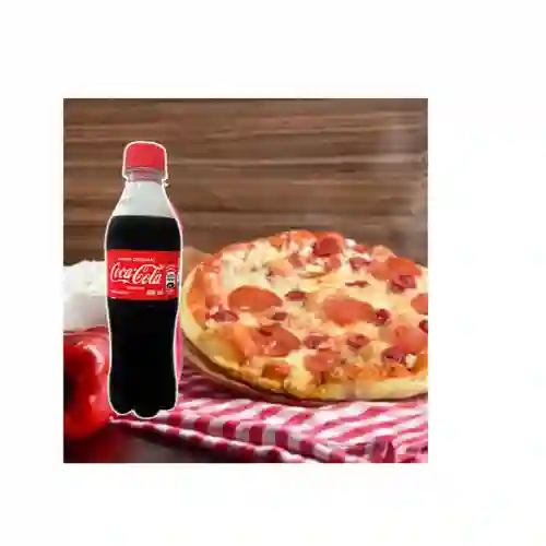 Pizzeta de 20 Cm.y Coca Cola de 400 Ml.